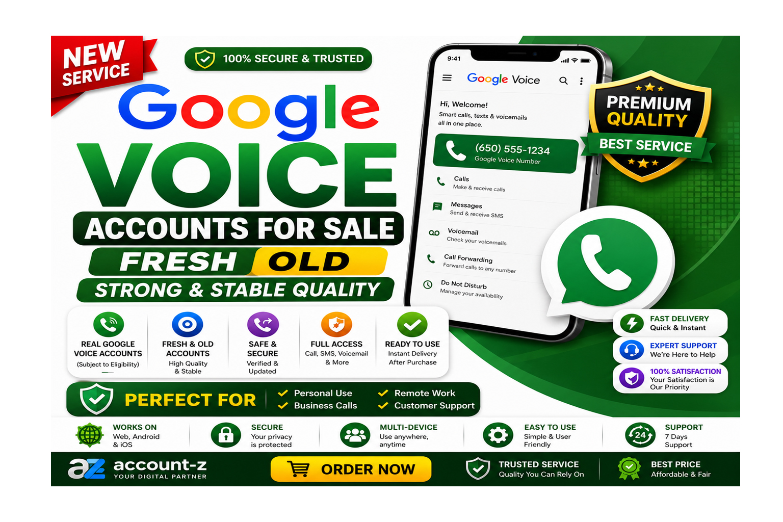 Professional Old Fresh Google Voice Setup & Configuration Service– Strong & Stable Quality