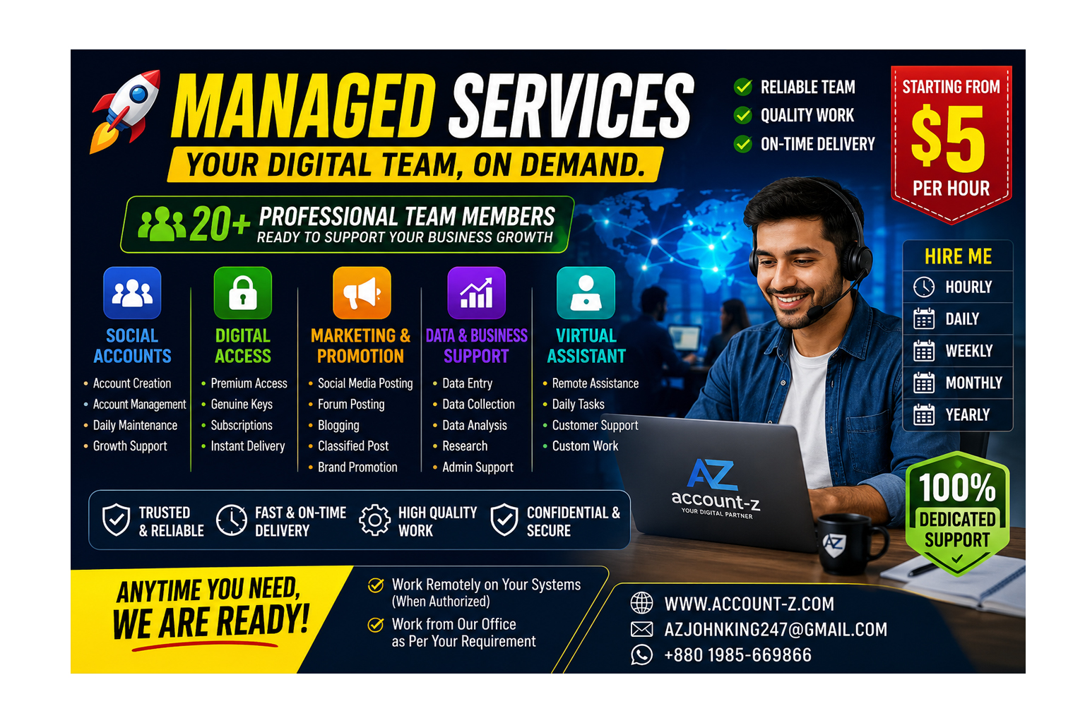 Managed Services — Your Digital Team, On Demand.