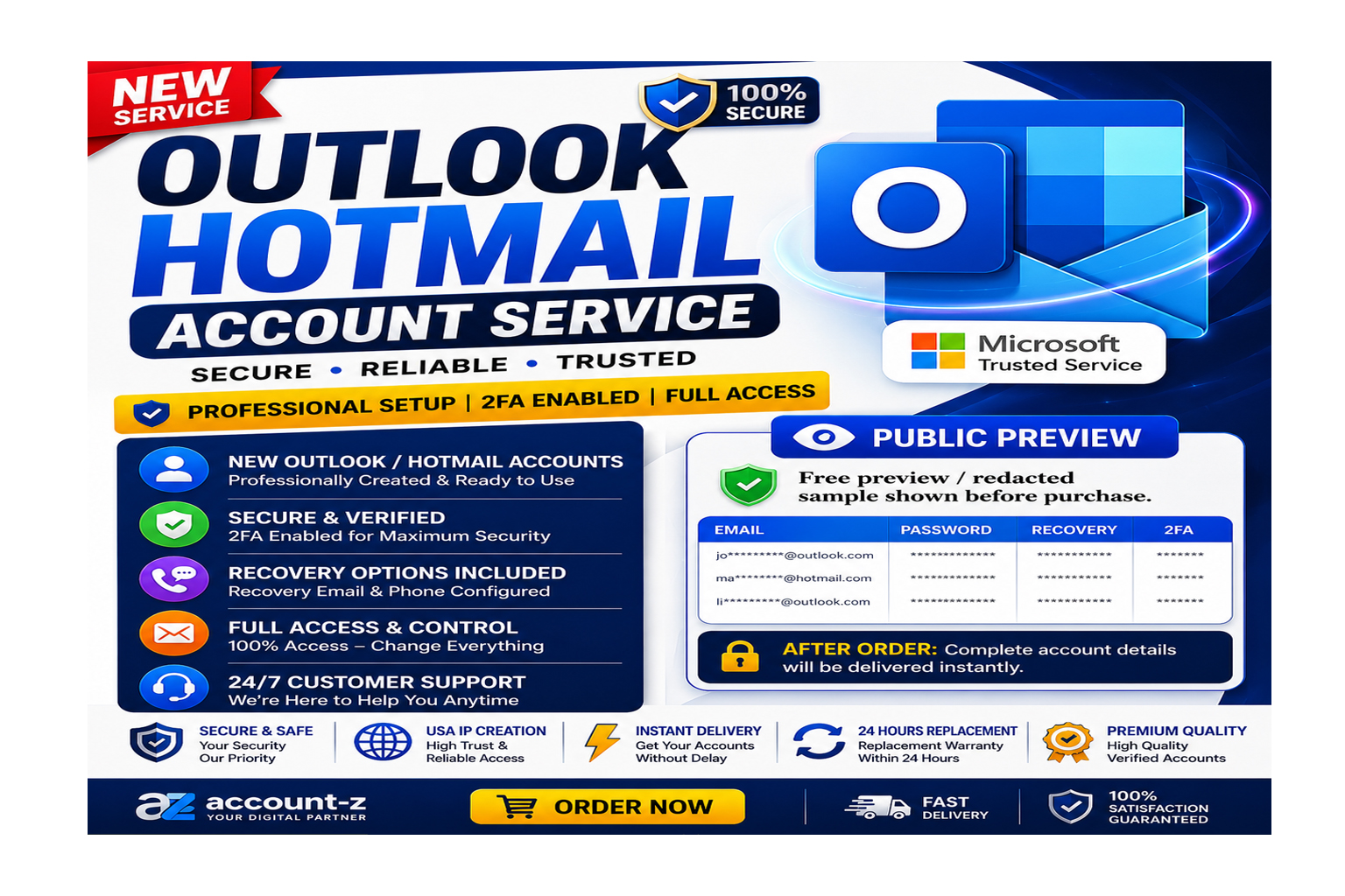 Professional Outlook & Hotmail Accounts Setup Service Available